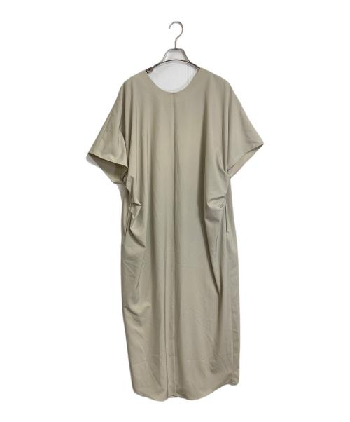 MARW UNITED ARROWS（マルゥ ユナイテッドアローズ）MARW UNITED ARROWS (マルゥ ユナイテッドアローズ) サイドタック ロングワンピース ベージュ サイズ:38の古着・服飾アイテム