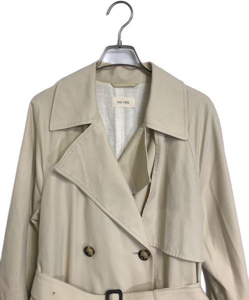 DES PRES（デ プレ）DES PRES (デ プレ) マイクロピーチコットンツイル トレンチコート ベージュ サイズ:Sの古着・服飾アイテム
