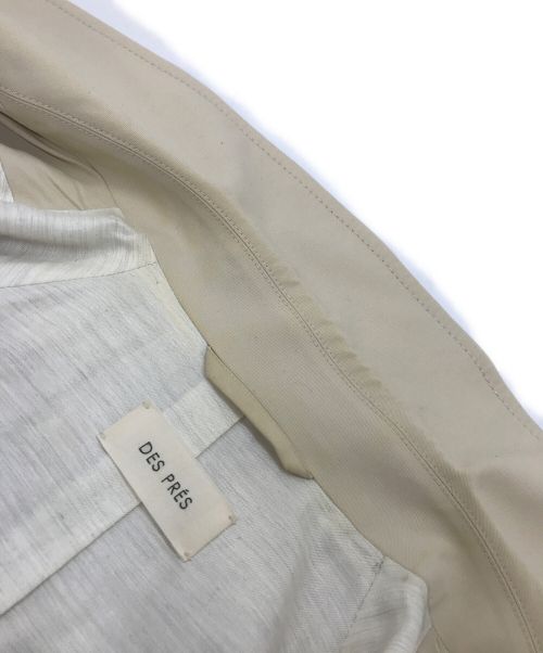 DES PRES（デ プレ）DES PRES (デ プレ) マイクロピーチコットンツイル トレンチコート ベージュ サイズ:Sの古着・服飾アイテム