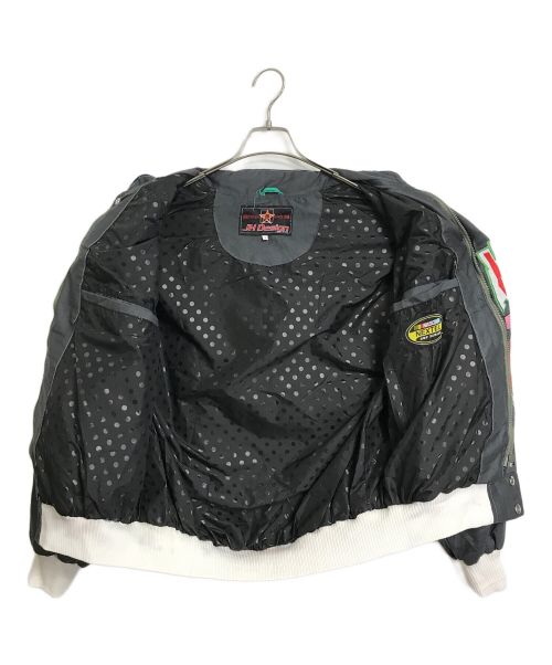 JH Design（ジェイエイチデザイン）JH Design (ジェイエイチデザイン) 【古着】レーシングジャケット　water melon　スイカ グレー サイズ:Lの古着・服飾アイテム