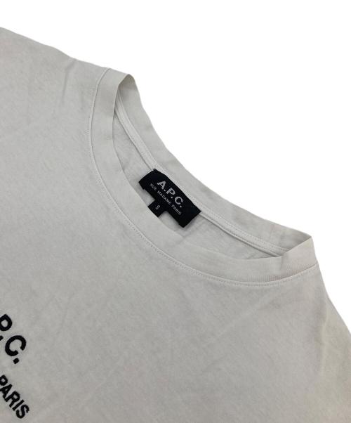 A.P.C.（アーペーセー）A.P.C. (アーペーセー) RUE MADAME PARISロゴTシャツ　コットンTシャツ ホワイト サイズ:Sの古着・服飾アイテム