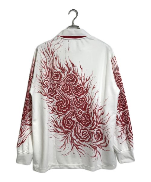 Y-3（ワイスリー）Y-3 (ワイスリー) サッカー日本代表 CW 長袖Tシャツ レッド×ホワイト サイズ:Mの古着・服飾アイテム