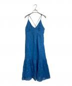 DRESSLAVEドレスレイブ）の古着「ramie twill color cami dress キャミワンピース　ワンピースドレス」｜ブルー