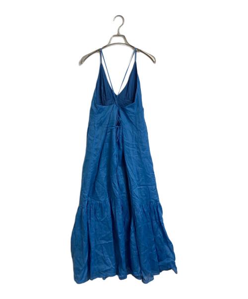 DRESSLAVE（ドレスレイブ）DRESSLAVE (ドレスレイブ) ramie twill color cami dress キャミワンピース　ワンピースドレス ブルー サイズ:Mの古着・服飾アイテム