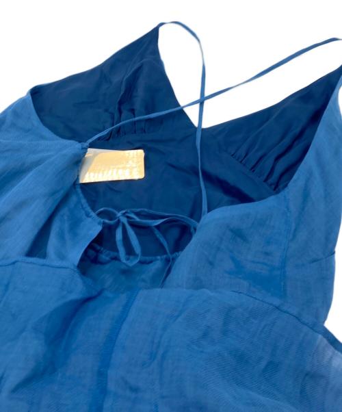 DRESSLAVE（ドレスレイブ）DRESSLAVE (ドレスレイブ) ramie twill color cami dress キャミワンピース　ワンピースドレス ブルー サイズ:Mの古着・服飾アイテム