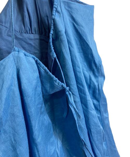 DRESSLAVE（ドレスレイブ）DRESSLAVE (ドレスレイブ) ramie twill color cami dress キャミワンピース　ワンピースドレス ブルー サイズ:Mの古着・服飾アイテム