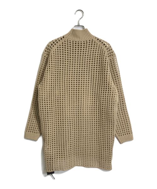 AURALEE（オーラリー）AURALEE (オーラリー) WOOL FELT YARN MESH KNIT MOCK NECK LONG PULLOVER ベージュ サイズ:1の古着・服飾アイテム