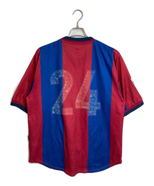 NIKE（ナイキ）NIKE (ナイキ) 【古着】89-99FCバルセロナゲームシャツ　1998年-1999年 レッド×ネイビー サイズ:Lの古着・服飾アイテム