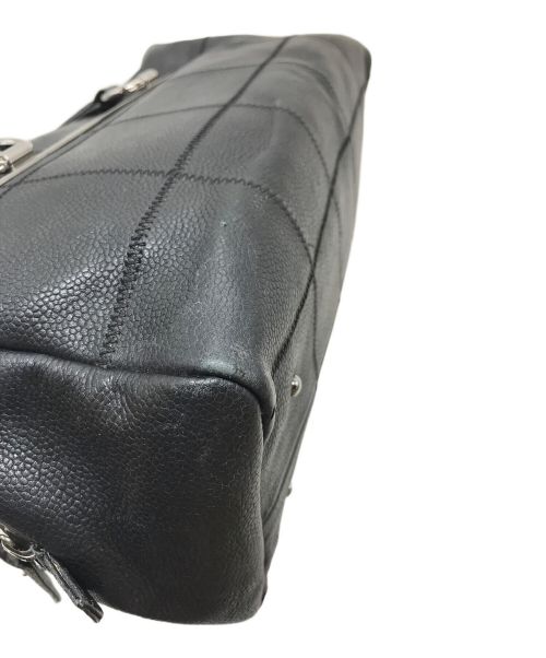 CHANEL（シャネル）CHANEL (シャネル) キャビアスキンチョコバーミニボストンバック ブラック サイズ:実寸参照の古着・服飾アイテム