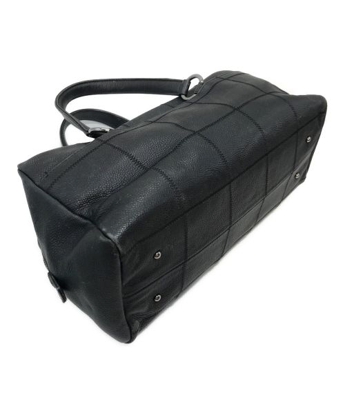 CHANEL（シャネル）CHANEL (シャネル) キャビアスキンチョコバーミニボストンバック ブラック サイズ:実寸参照の古着・服飾アイテム