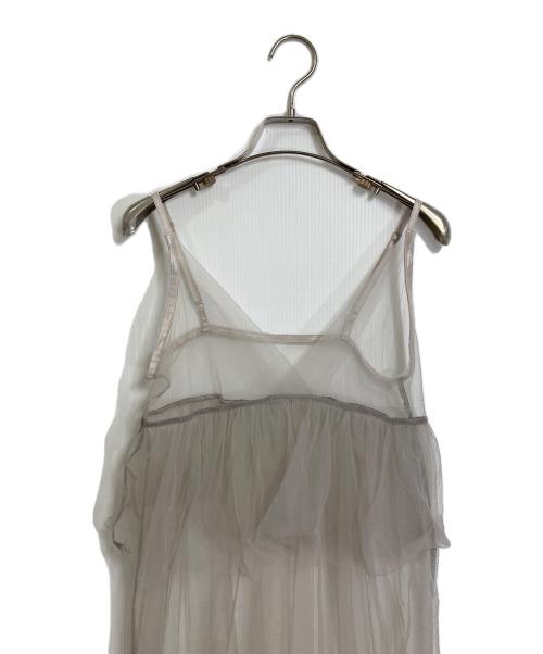 willfully（ウィルフリー）willfully (ウィルフリー) layered tulle peplum cami OP ピンク サイズ:FREEの古着・服飾アイテム