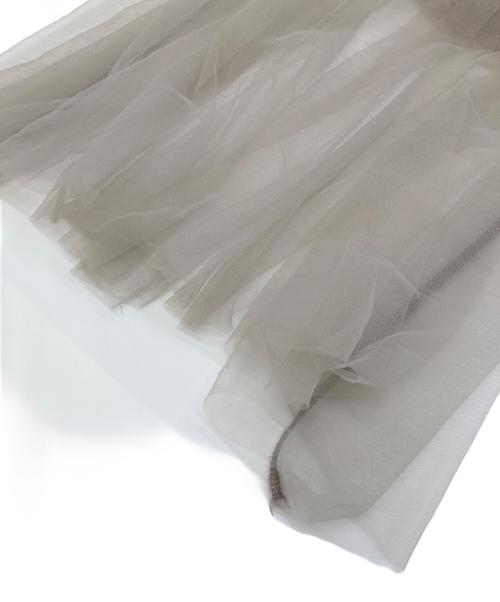 willfully（ウィルフリー）willfully (ウィルフリー) layered tulle peplum cami OP ピンク サイズ:FREEの古着・服飾アイテム