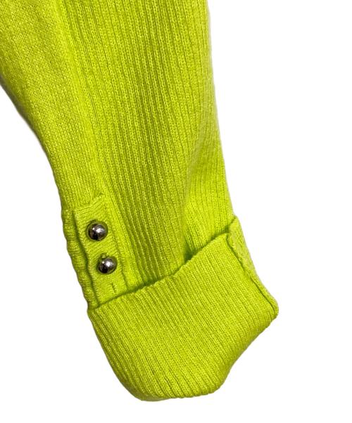 3.1 phillip lim（スリーワンフィリップリム）3.1 phillip lim (スリーワンフィリップリム) ピコットステッチコットンウールカーディガン イエロー サイズ:XSの古着・服飾アイテム