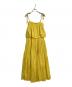 ne quittez pas（ヌキテパ）の古着「TRD キャミワンピース　ロングワンピース　マキシワンピース　コットンワンピース　ロングドレス　インド製」｜イエロー