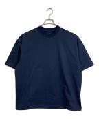 DAIWA PIER39ダイワ ピア39）の古着「TECH DRAWSTRING TEE  テックドローストリングショートスリーブティー　ドローコード付き クルーネックTシャツ」｜ネイビー