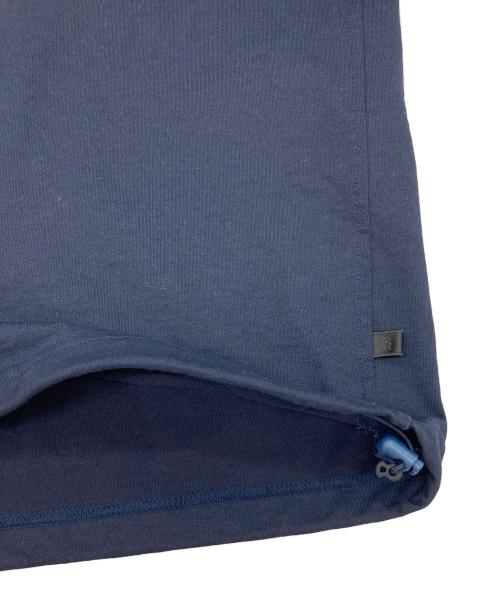 DAIWA PIER39（ダイワ ピア39）DAIWA PIER39 (ダイワ ピア39) TECH DRAWSTRING TEE  テックドローストリングショートスリーブティー　ドローコード付き クルーネックTシャツ ネイビー サイズ:Xlの古着・服飾アイテム