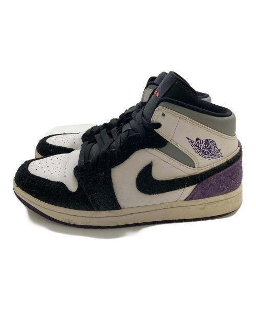 NIKE（ナイキ）NIKE (ナイキ) ハイカットスニーカー　エアジョーダン1  AIR JORDAN1 ブラック×パープル サイズ:29cmの古着・服飾アイテム
