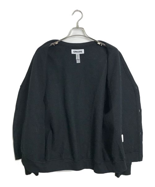 CUP AND CONE（カップアンドコーン）CUP AND CONE (カップアンドコーン) スウェットカーディガン ブラック サイズ:Lの古着・服飾アイテム