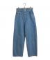 edit.for LuLu（エディットフォールル）の古着「ドットハイウエストデニムパンツ」｜ブルー