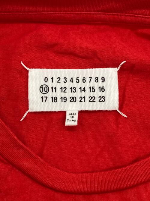 Maison Margiela（メゾンマルジェラ）Maison Margiela (メゾンマルジェラ) 4つタグTシャツ レッド サイズ:46の古着・服飾アイテム