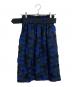 martinique (マルティニーク) 刺繍タックスカート ブルー×ブラック サイズ:1：3500円
