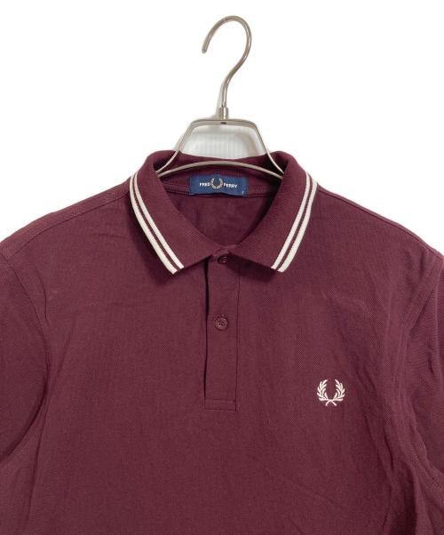 FRED PERRY（フレッドペリー）FRED PERRY (フレッドペリー) ポロシャツ　コットンシャツ バーガンディー サイズ:Sの古着・服飾アイテム