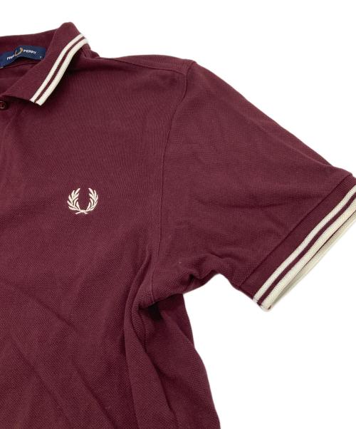 FRED PERRY（フレッドペリー）FRED PERRY (フレッドペリー) ポロシャツ　コットンシャツ バーガンディー サイズ:Sの古着・服飾アイテム