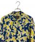 TOMORROW LAND (トゥモローランド) キースフラワープリント ダブルブレストジャケット ネイビー×イエロー サイズ:34：4500円