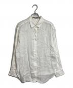 FRAMeWORKフレームワーク）の古着「フレンチリネンレギュラーカラーシャツ」｜ホワイト