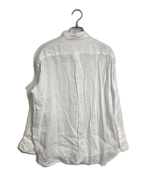 FRAMeWORK（フレームワーク）FRAMeWORK (フレームワーク) フレンチリネンレギュラーカラーシャツ ホワイト サイズ:FREEの古着・服飾アイテム