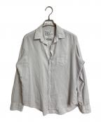 Frank&Eileenフランクアンドアイリーン）の古着「コットンボイルシャツ　トップボタン無し」｜グレー