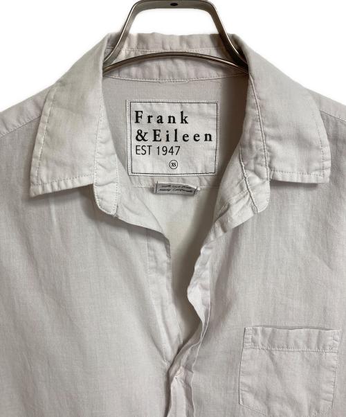 Frank&Eileen（フランクアンドアイリーン）Frank&Eileen (フランクアンドアイリーン) コットンボイルシャツ　トップボタン無し グレー サイズ:XSの古着・服飾アイテム