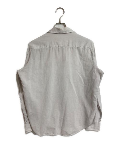 Frank&Eileen（フランクアンドアイリーン）Frank&Eileen (フランクアンドアイリーン) コットンボイルシャツ　トップボタン無し グレー サイズ:XSの古着・服飾アイテム