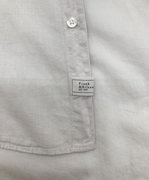 Frank&Eileen（フランクアンドアイリーン）Frank&Eileen (フランクアンドアイリーン) コットンボイルシャツ　トップボタン無し グレー サイズ:XSの古着・服飾アイテム
