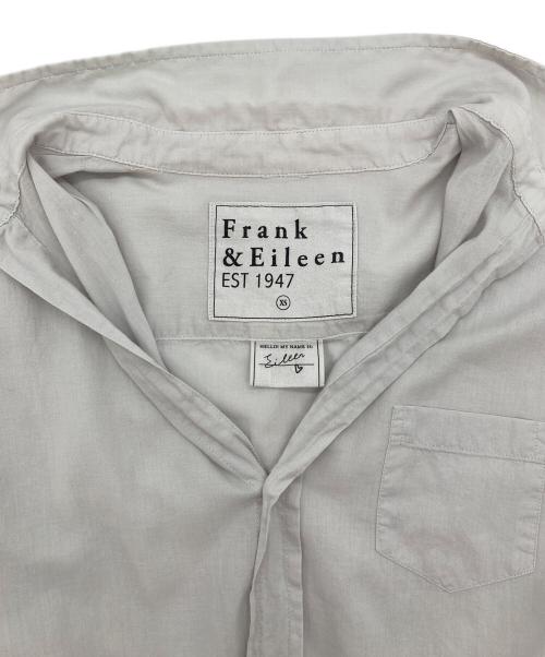 Frank&Eileen（フランクアンドアイリーン）Frank&Eileen (フランクアンドアイリーン) コットンボイルシャツ　トップボタン無し グレー サイズ:XSの古着・服飾アイテム