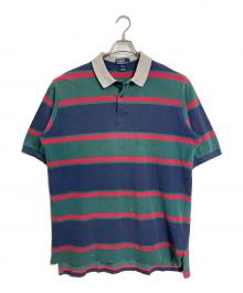 POLO RALPH LAUREN（ポロ・ラルフローレン）の古着「ポロシャツ　半袖　S/S   ボーダーポロシャツ　USA製　オーバーサイズ」｜マルチカラー