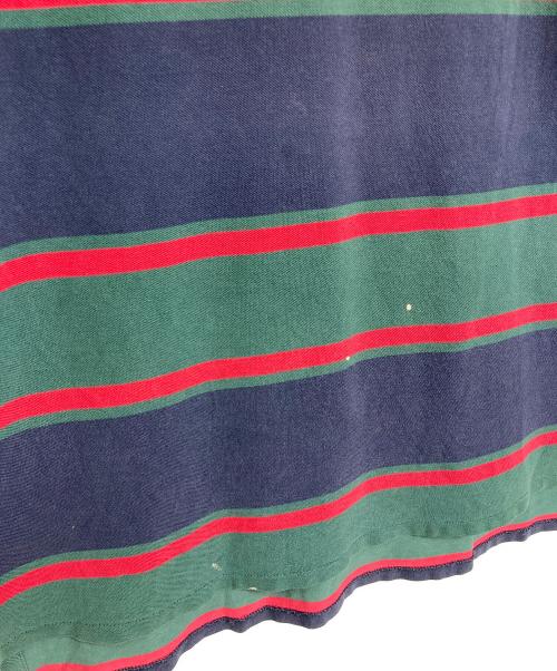POLO RALPH LAUREN（ポロ・ラルフローレン）POLO RALPH LAUREN (ポロ・ラルフローレン) ポロシャツ　半袖　S/S   ボーダーポロシャツ　USA製　オーバーサイズ マルチカラー サイズ:BIGの古着・服飾アイテム