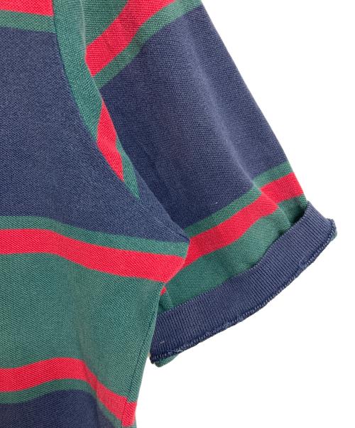 POLO RALPH LAUREN（ポロ・ラルフローレン）POLO RALPH LAUREN (ポロ・ラルフローレン) ポロシャツ　半袖　S/S   ボーダーポロシャツ　USA製　オーバーサイズ マルチカラー サイズ:BIGの古着・服飾アイテム