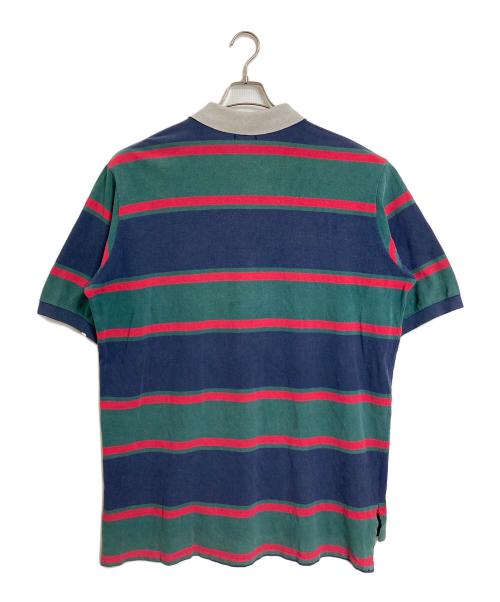 POLO RALPH LAUREN（ポロ・ラルフローレン）POLO RALPH LAUREN (ポロ・ラルフローレン) ポロシャツ　半袖　S/S   ボーダーポロシャツ　USA製　オーバーサイズ マルチカラー サイズ:BIGの古着・服飾アイテム