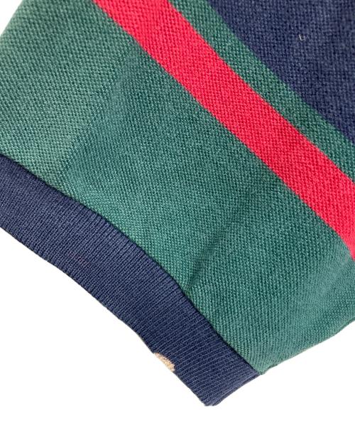 POLO RALPH LAUREN（ポロ・ラルフローレン）POLO RALPH LAUREN (ポロ・ラルフローレン) ポロシャツ　半袖　S/S   ボーダーポロシャツ　USA製　オーバーサイズ マルチカラー サイズ:BIGの古着・服飾アイテム