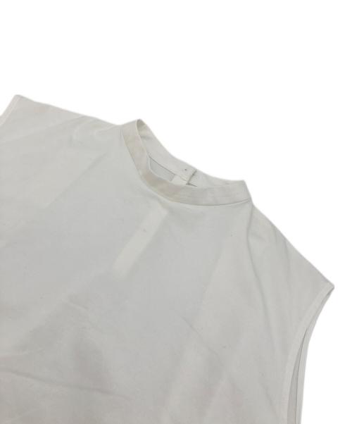 LOHEN（ローヘン）LOHEN (ローヘン) スタンドカラースリーブレスカットソー ホワイト サイズ:FREEの古着・服飾アイテム