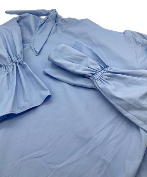 roughlow（ラフロー）roughlow (ラフロー) オフショルブラウス ブルー サイズ:FREEの古着・服飾アイテム