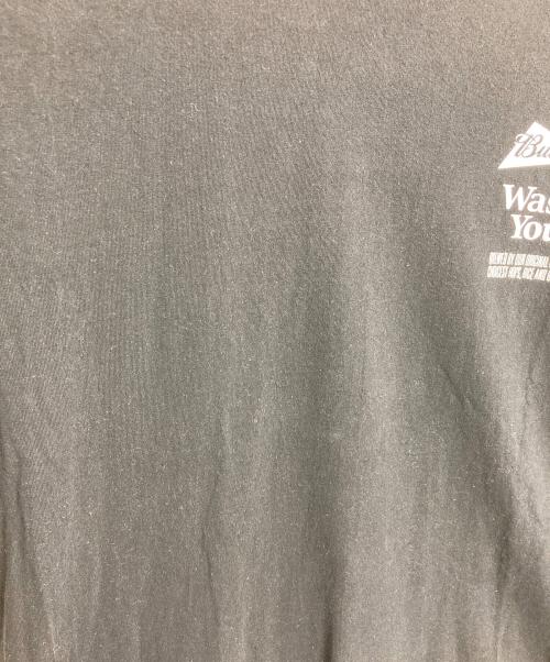 WASTED YOUTH（ウェイステッドユース）wasted youth (ウエステッド ユース) BUDWEISER (バドワイザー) コラボTシャツ　半袖カットソー　Tシャツ　Tee  日本製 ブラック サイズ:XXLの古着・服飾アイテム