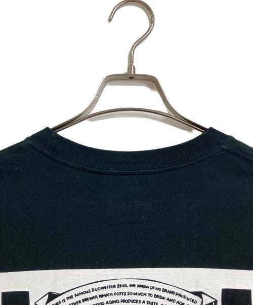 WASTED YOUTH（ウェイステッドユース）wasted youth (ウエステッド ユース) BUDWEISER (バドワイザー) コラボTシャツ　半袖カットソー　Tシャツ　Tee  日本製 ブラック サイズ:XXLの古着・服飾アイテム