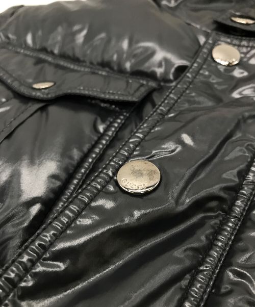 GUCCI（グッチ）GUCCI (グッチ) インターロッキングシャイニーダウンジャケット ブラック サイズ:46の古着・服飾アイテム