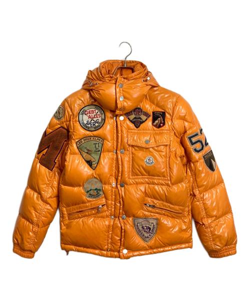 MONCLER（モンクレール）MONCLER (モンクレール) K2 加工ワッペンダウンジャケット　並行品  SPECIAL Patch down jacket オレンジの古着・服飾アイテム