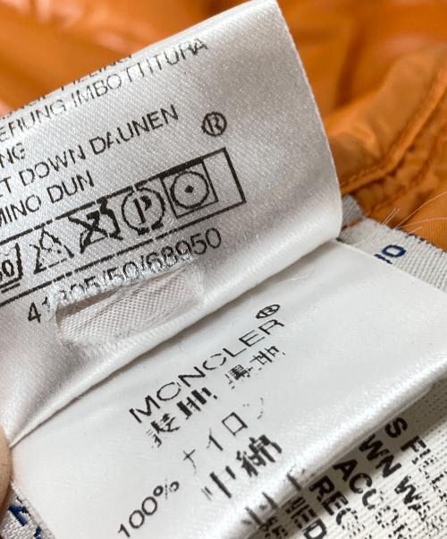 MONCLER（モンクレール）MONCLER (モンクレール) K2 加工ワッペンダウンジャケット　並行品  SPECIAL Patch down jacket オレンジの古着・服飾アイテム