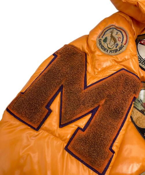 MONCLER（モンクレール）MONCLER (モンクレール) K2 加工ワッペンダウンジャケット　並行品  SPECIAL Patch down jacket オレンジの古着・服飾アイテム