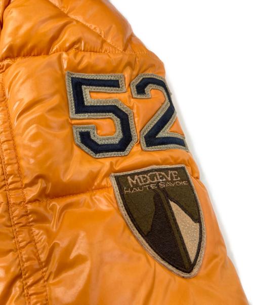 MONCLER（モンクレール）MONCLER (モンクレール) K2 加工ワッペンダウンジャケット　並行品  SPECIAL Patch down jacket オレンジの古着・服飾アイテム