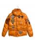 MONCLER（モンクレール）の古着「K2 加工ワッペンダウンジャケット　並行品  SPECIAL Patch down jacket」｜オレンジ
